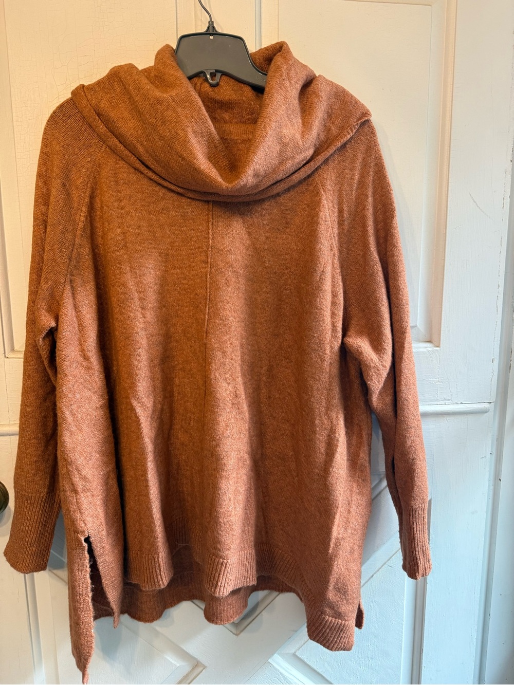 Max Studio Rust Cowl Neck Knit Sweater